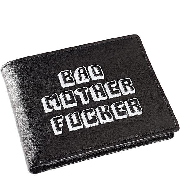 Black Leather Wallet men women - Picture 6 of 6